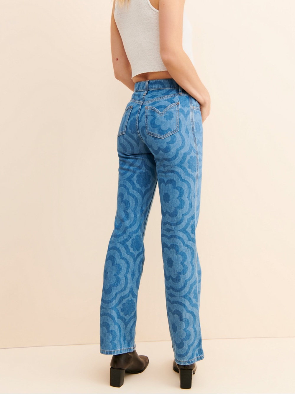 Damson Madder Brontë Floral Jeans - Picture 4 of 6